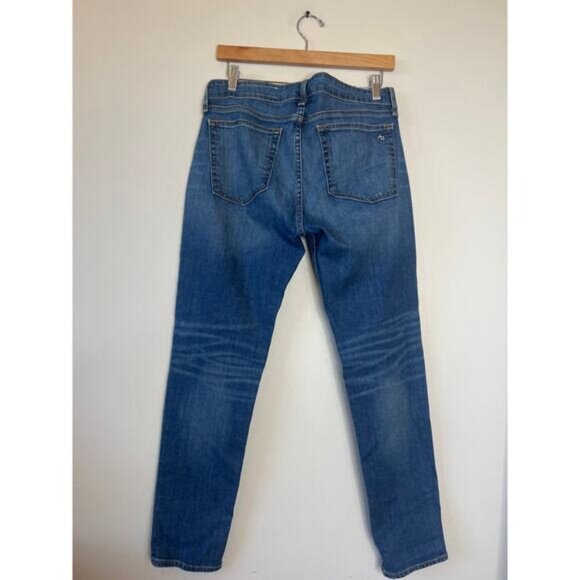 NEW Rag & Bone Dre Low Rise Slim Straight Leg Boyfriend Jeans Blue Size: 28 - Picture 5 of 8
